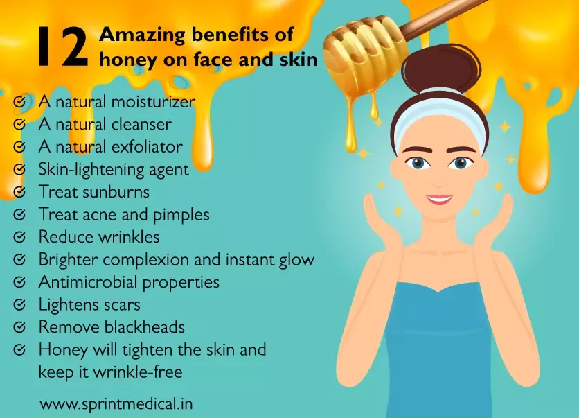 12 Amazing benefits of honey on Face and Skin