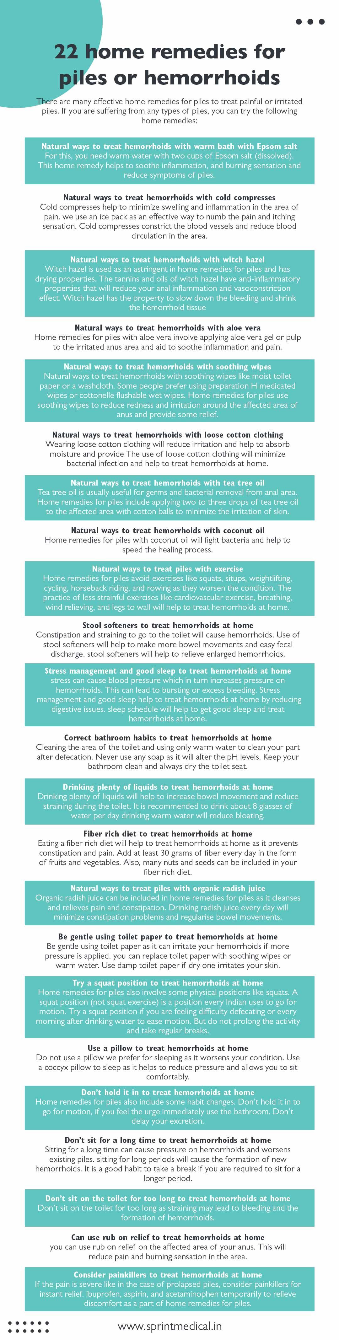 22 home remedies for piles or hemorrhoids