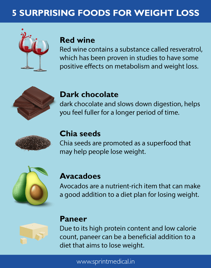 5 surprising foods for weight loss