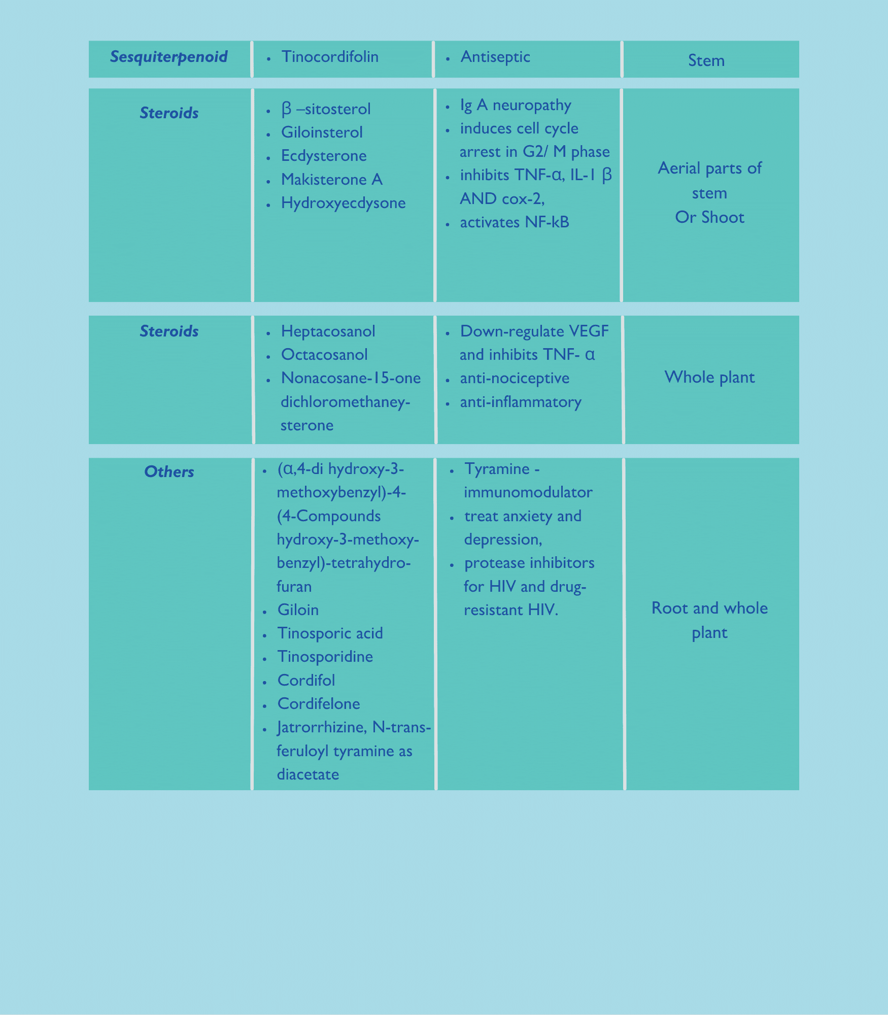 Active Ingredients of Giloy 