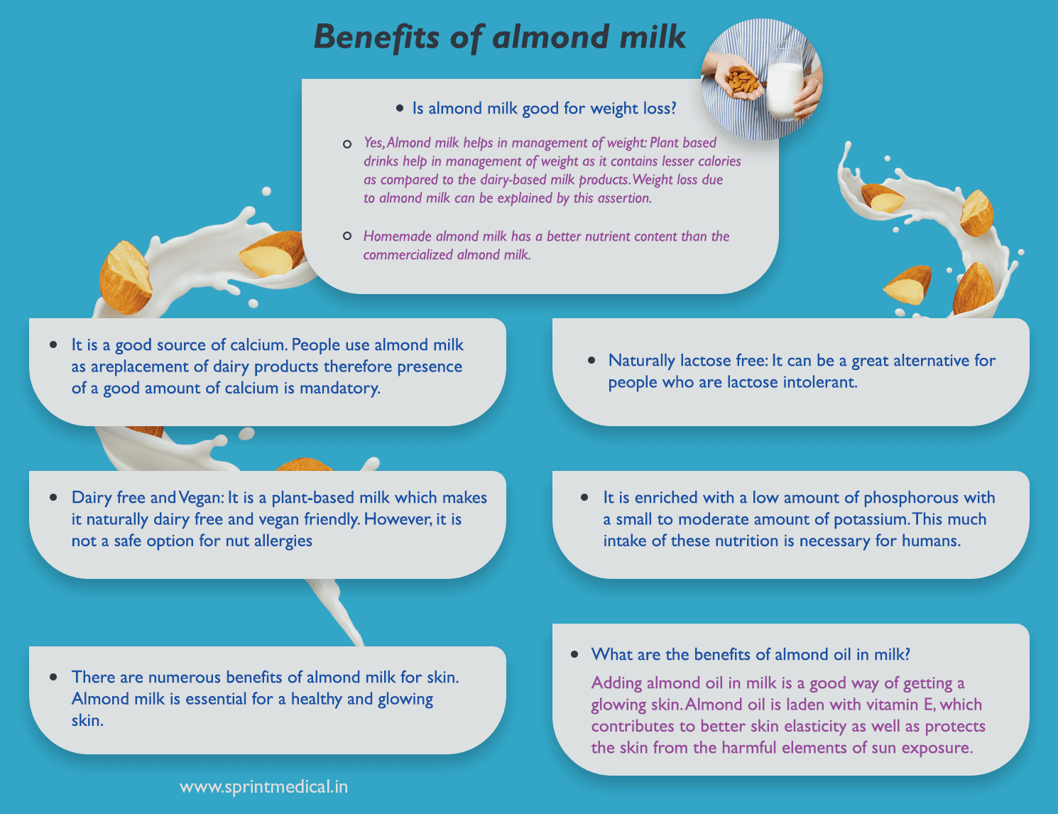 Benefits of almond milk