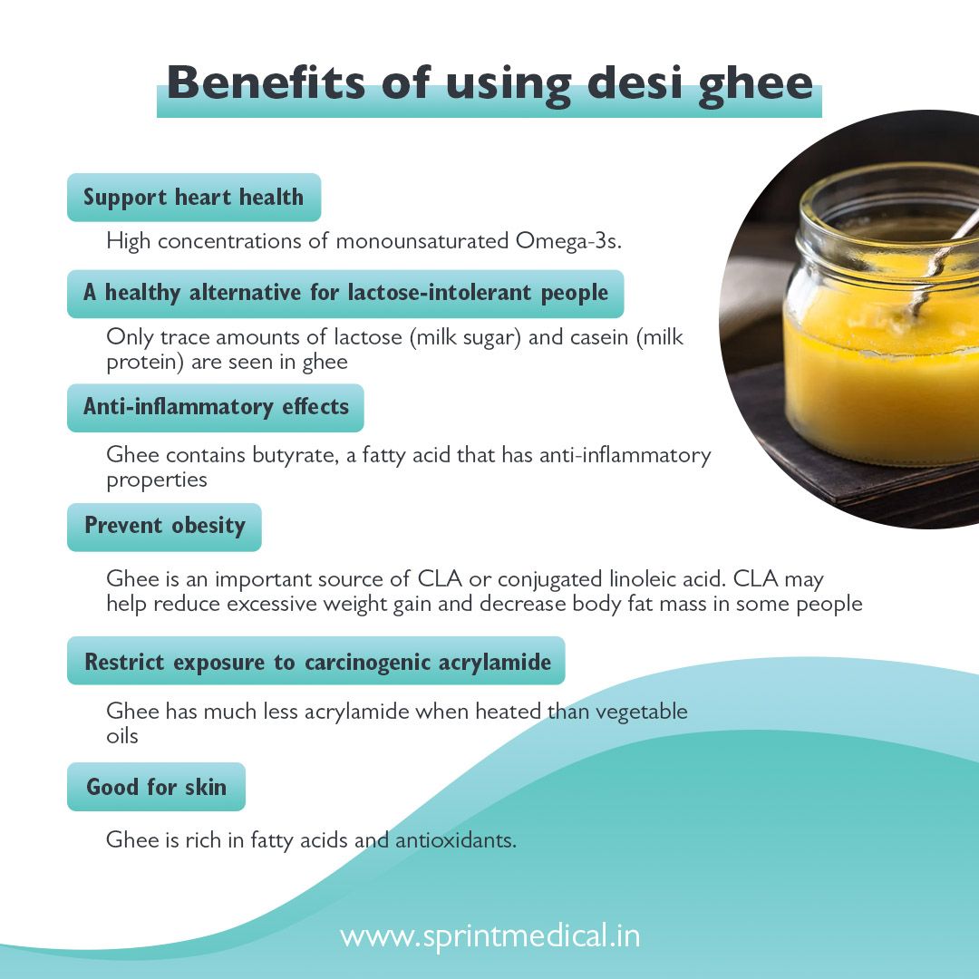 Benefits of using desi ghee