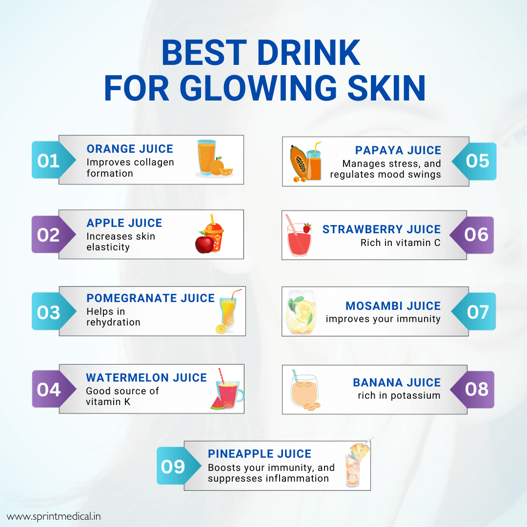 Best Fruit Drinks for glowing skin