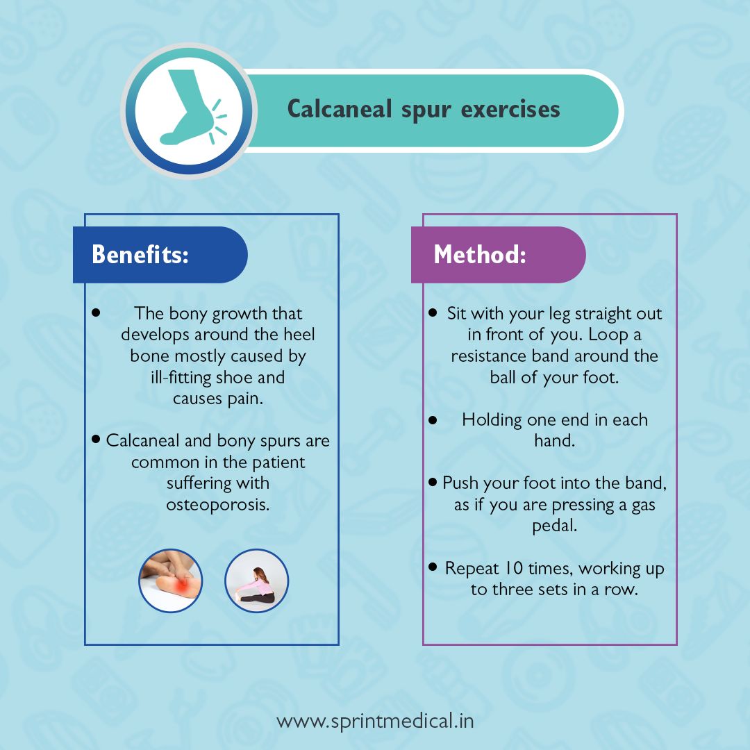 Calcaneal spur exercises