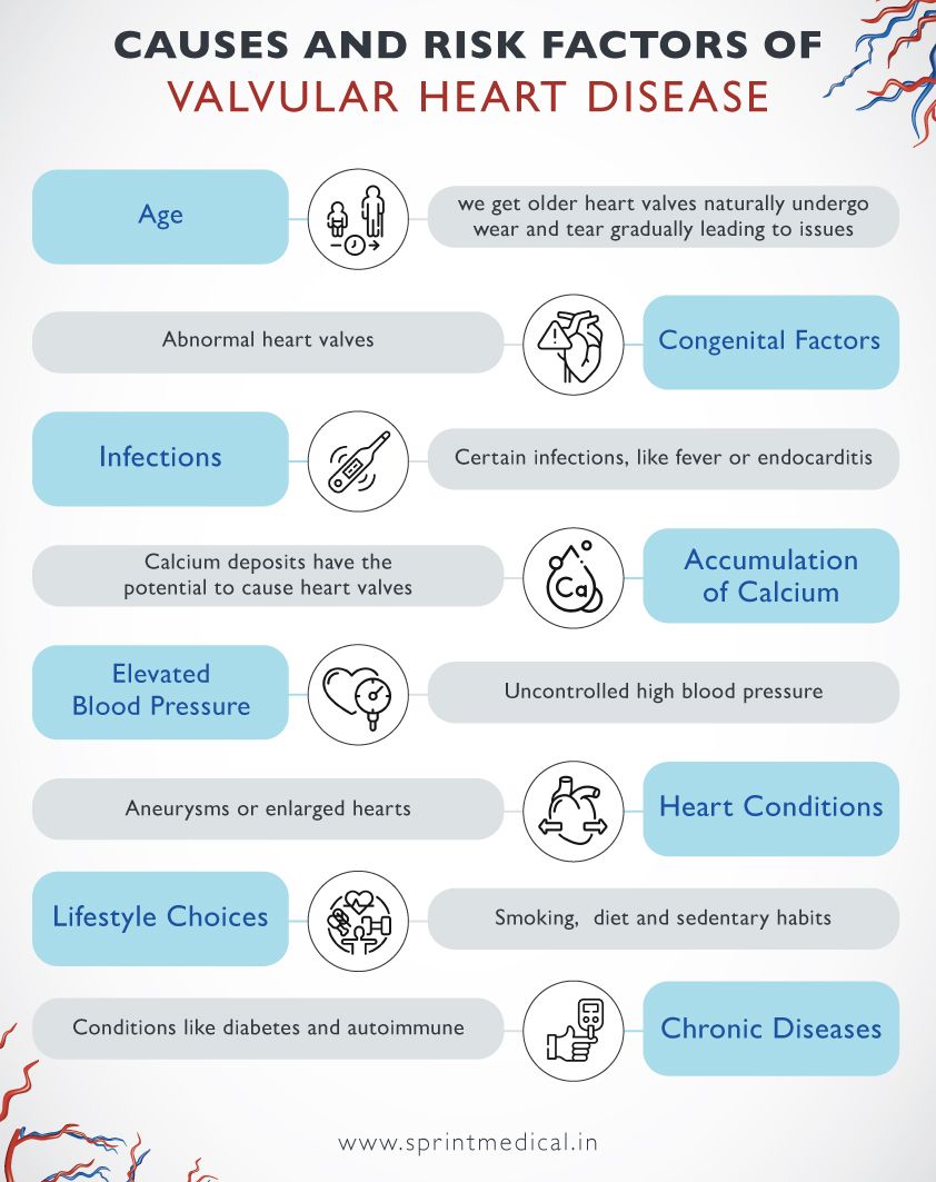 Causes and Risk Factors of Valvular Heart Disease