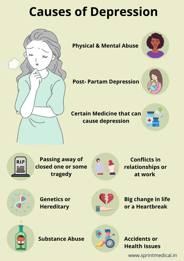 Causes of Depression Infographic