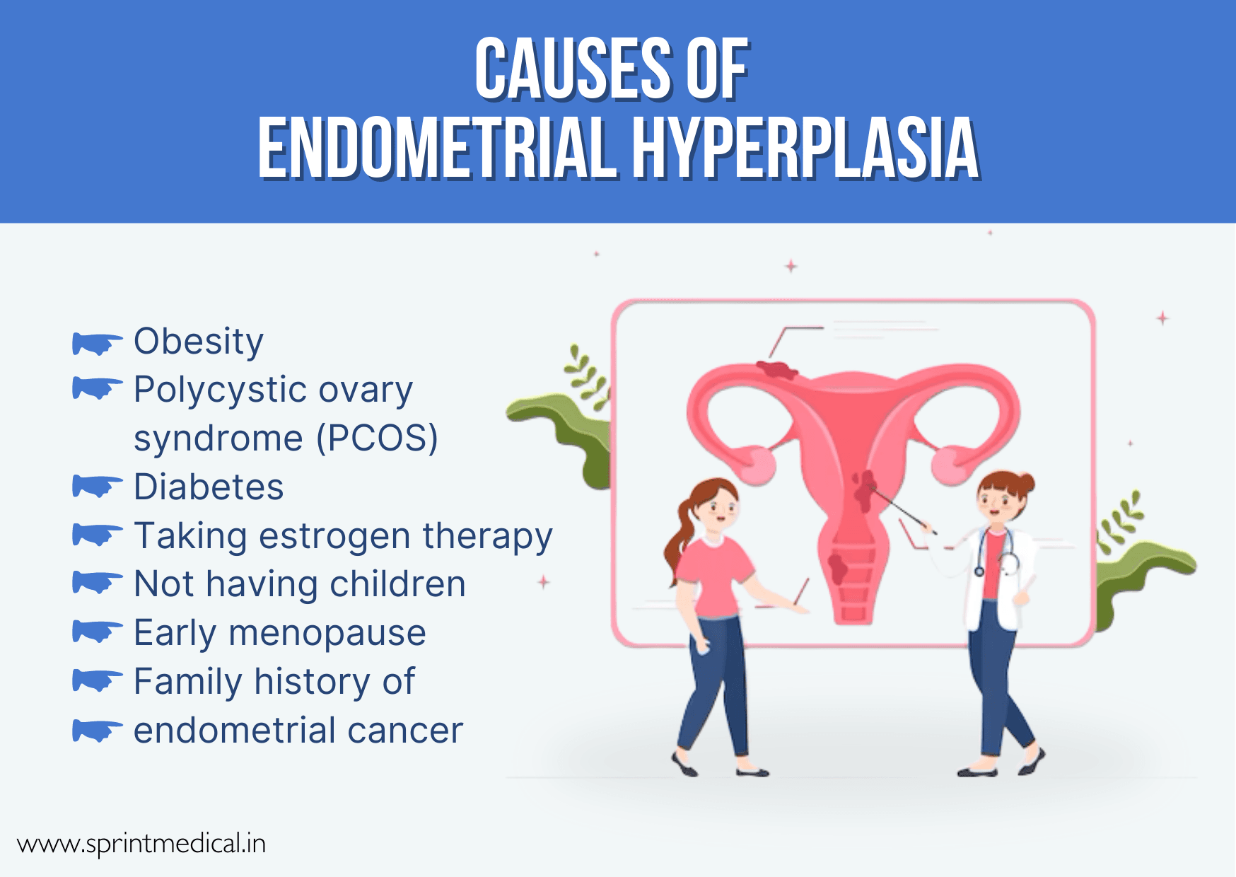 Causes of endometrial hyperplasia (1)