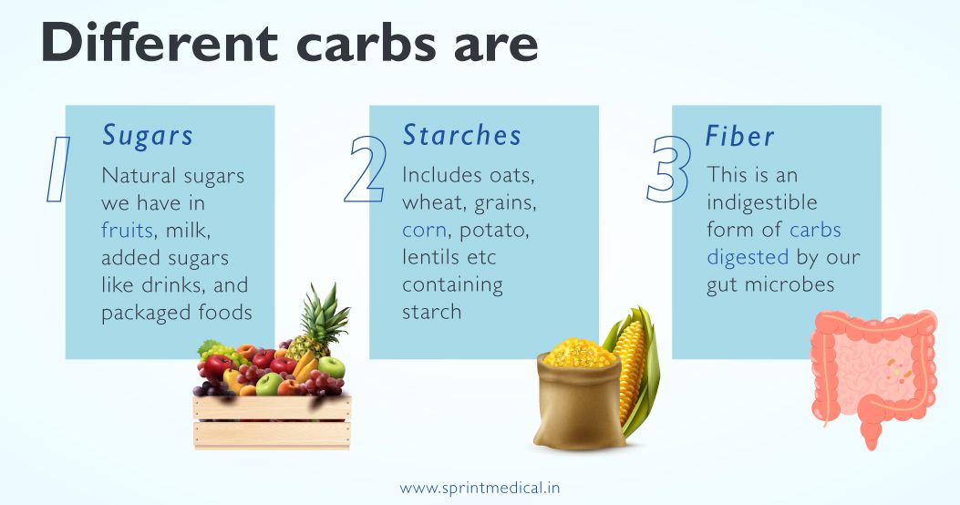 Different carbs are