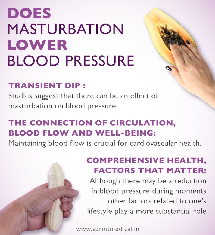 Does Masturbation lower blood pressure