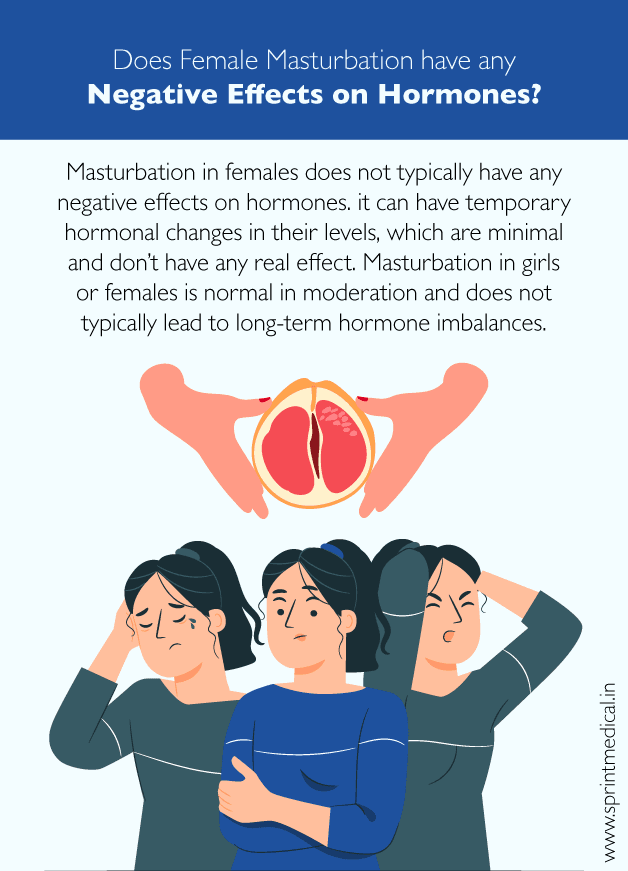 Does female masturbation have any negative effects on hormones?