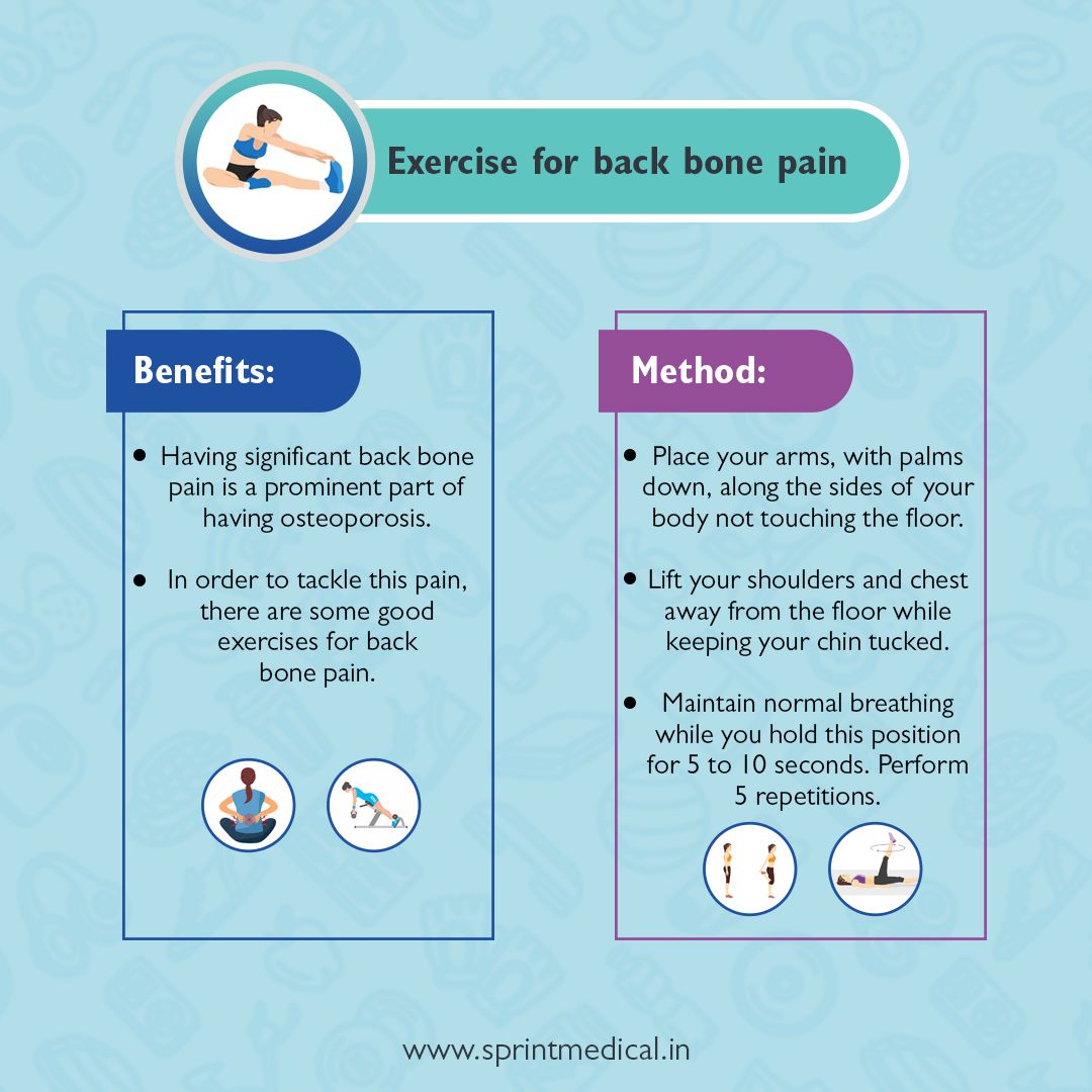 Exercise for back bone pain