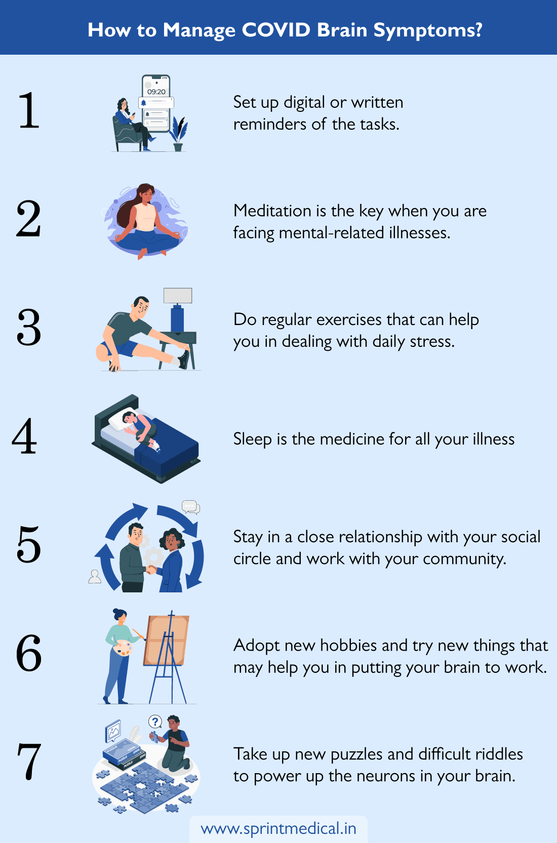 How to Manage COVID Brain Symptoms