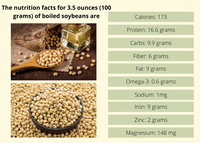 Infographic Soybean Nutritional Value