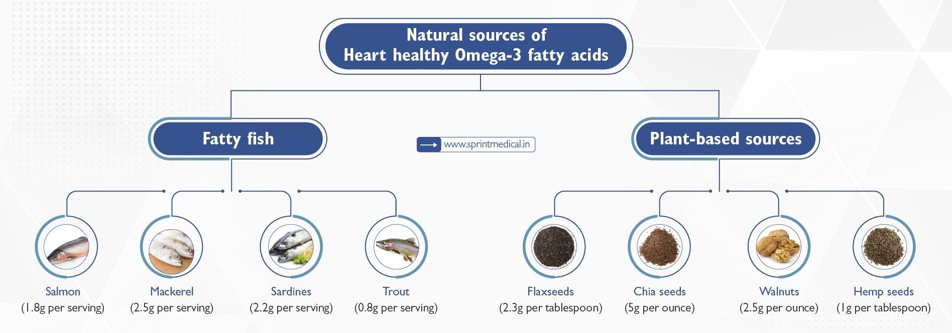 Natural sources of Heart healthy Omega-3 fatty acids