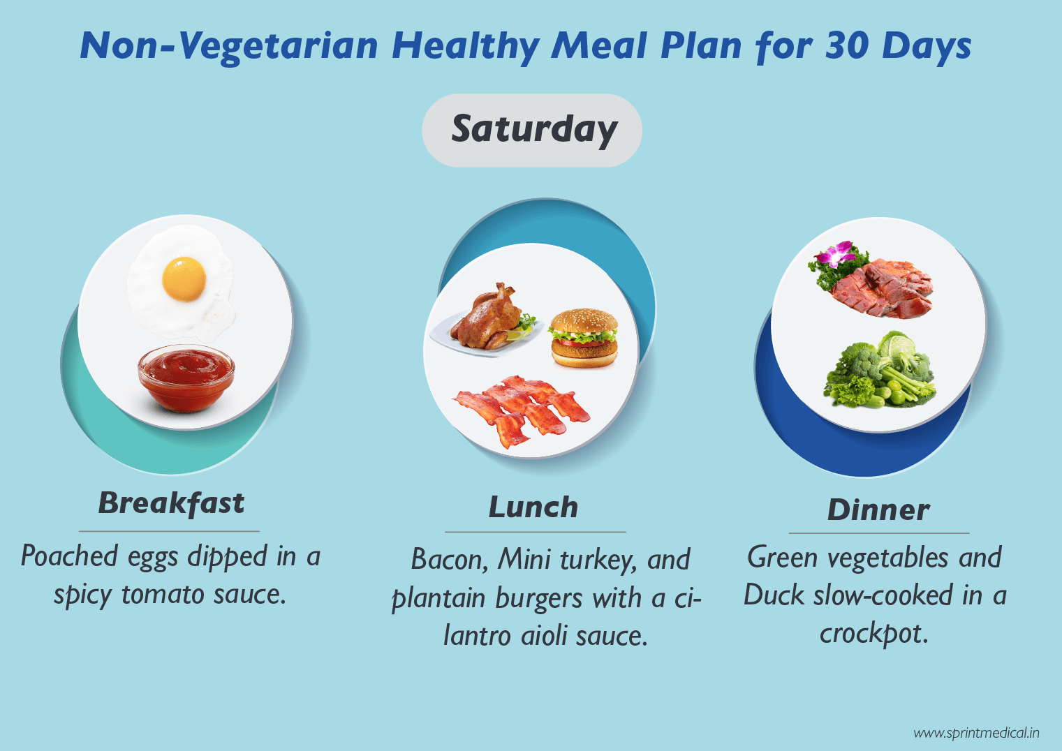 Non-Vegetarian Healthy Meal Plan for 30 Days Saturday