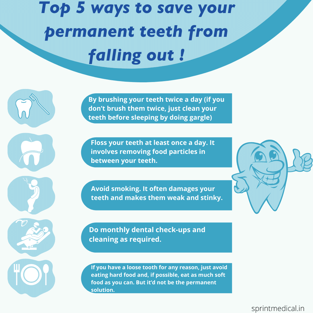 Top 5 ways to save your permanent teeth from falling out!